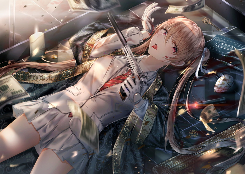 4K, junpaku karen, anime, anime girls