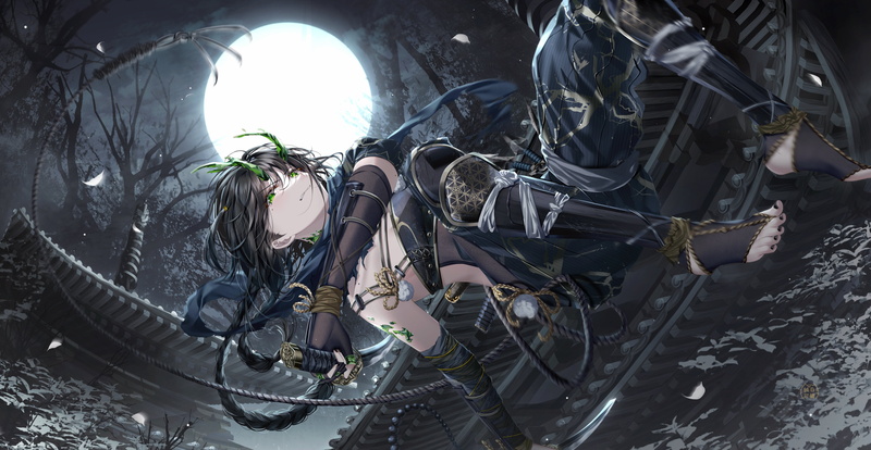 5K, junpaku karen, anime girls, anime