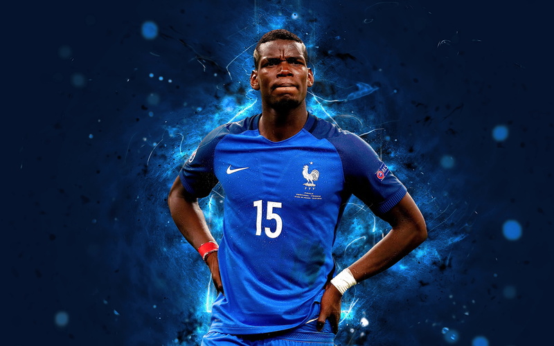 Paul Pogba, Soccer, French, 4K