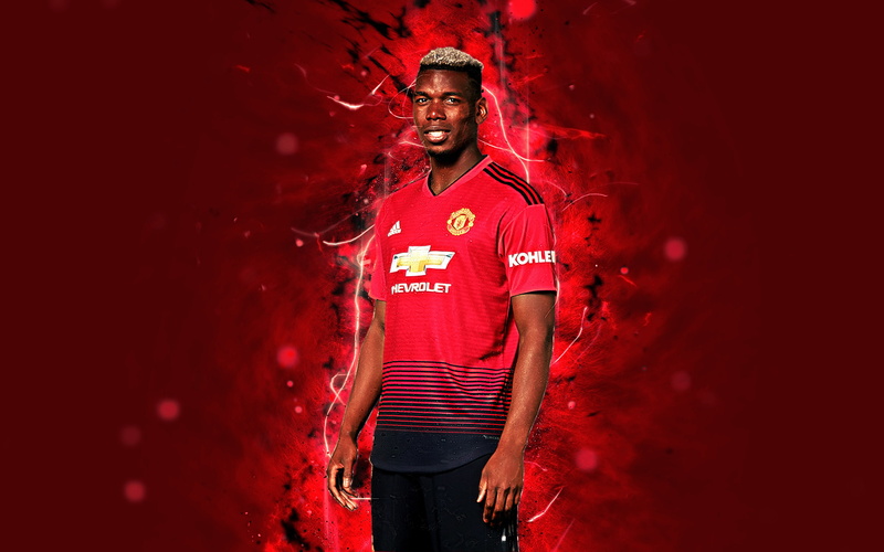 Paul Pogba, Manchester United F.C., French, Soccer, 4K