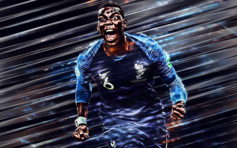 Paul Pogba, Soccer, 4K, French