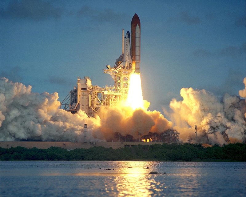 blast off, reflection, history, cloud - sky, orbit, launch, atlantis space shuttle, nasa, nature, rocket, accidents and disasters, space, rockets, spacecraft