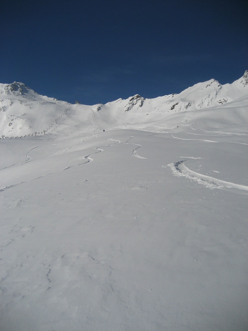 land, cold, dom, alpine, runway, snowboard, trace, snowfall, day, snowy, winter, mountain, tyrol, beauty in nature, wide, tranquil scene, chairlift, blue