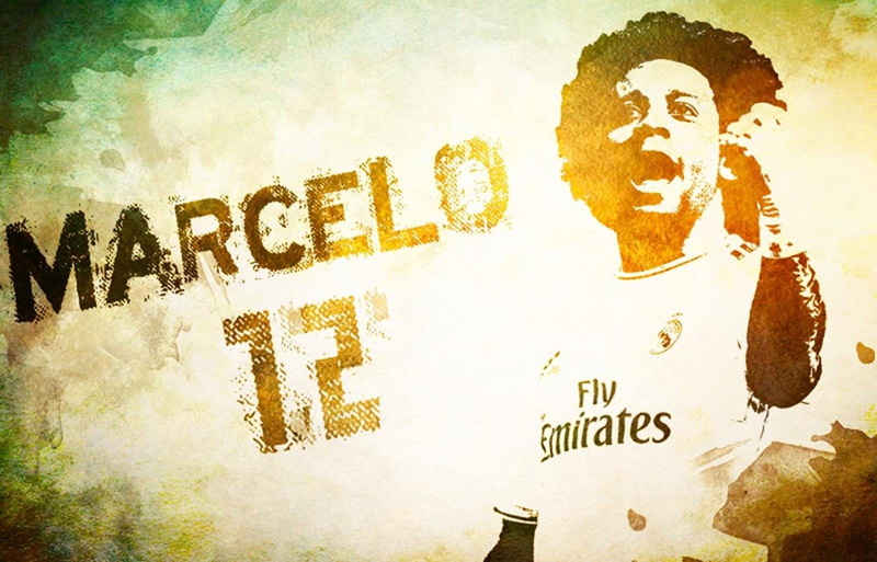 text, close-up, architecture, non-western script, Real Madrid C.F., human representation, male likeness, art and craft, graffiti, paper, Marcelo Vieira da Silva Júnior
