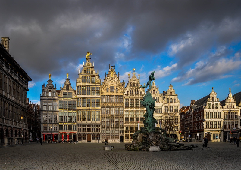 building, old, built structure, outdoors, 2K, travel, building exterior, city, travel destinations, the past, antwerp, belgium, nature, incidental people