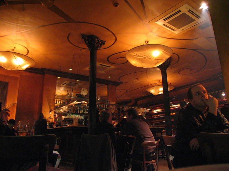 business, nightlife, dining, architecture, Bar, inside, evening, bar counter, lighting equipment, lonely, table, women, Cafe, group of people, indoors
