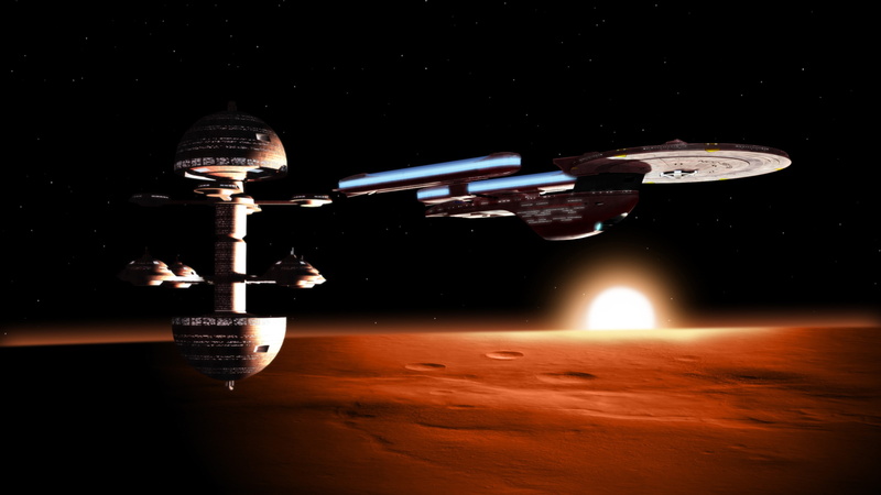 2K, Star Trek, space station, space