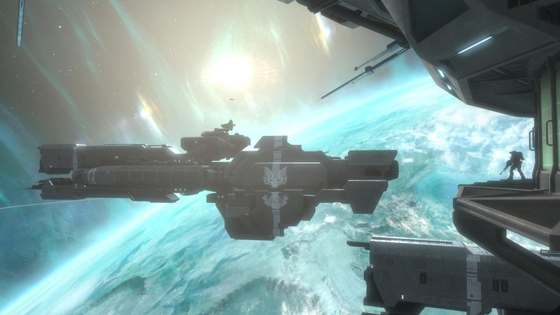 halo, orbit, space, art, x, games, hd, reach, video, 1080P, station, Halo Reach