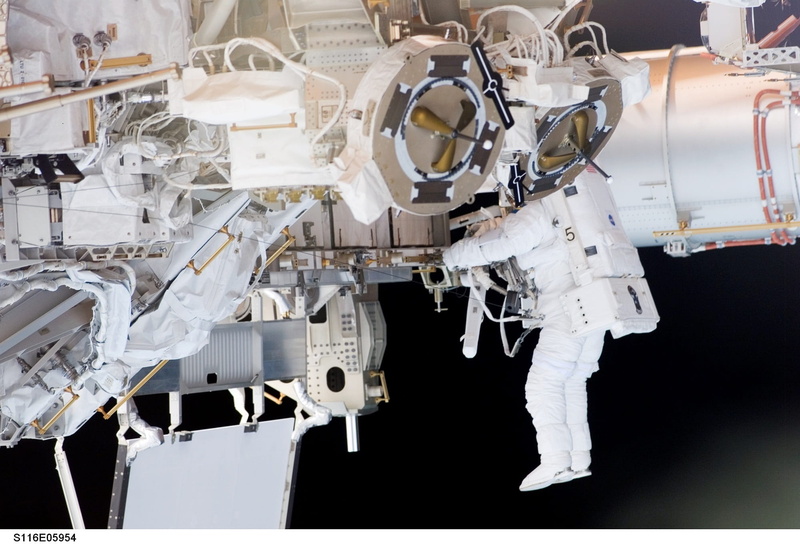 pack, hanging, suit, earth, robot, airplane, tether, silver colored, floating, studio shot, aerospace industry, balance, spacewalk, equipment, protection