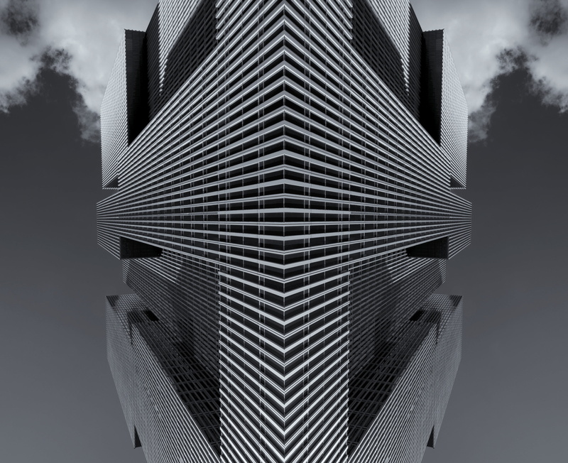 office, tall - high, sky, holland, facade, abstract, no people, 4K, cloud - sky, nature, modern, architecture, gray, building exterior, low angle view