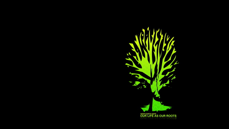background, the inscription, bare, 1080P, tree, illustratin
