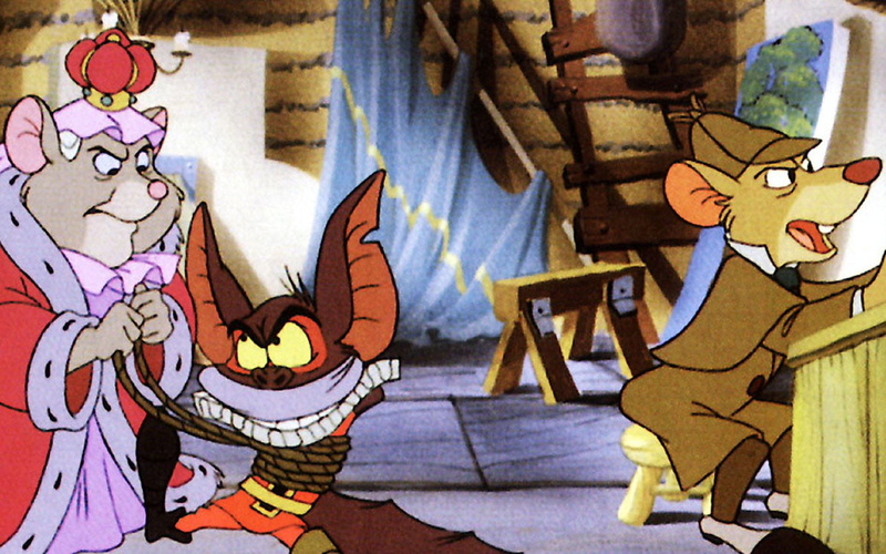 The Great Mouse Detective, 720P, Basil of Baker Street, Movie, Fidget the Bat, Detective