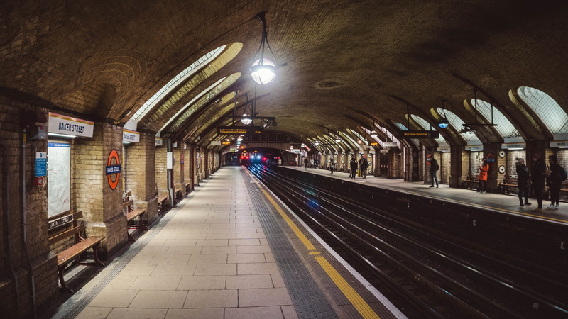station, the way forward, railroad track, diminishing perspective, underground, lighting equipment, ceiling, travel, united kingdom, tunnel, public transportation
