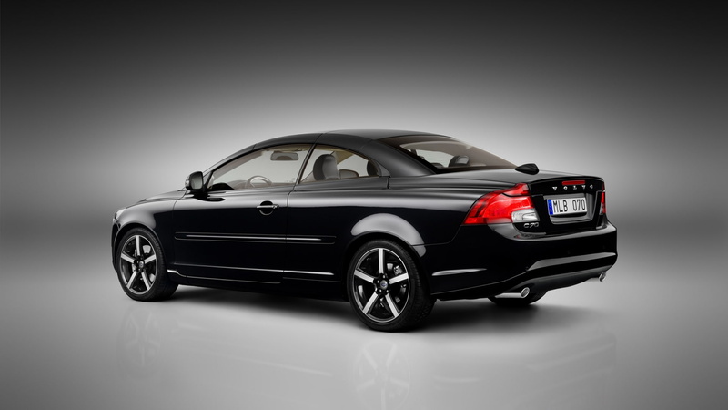 black, gray background, volvo, black car, c, background, car, volvo c70, 1080P, gray