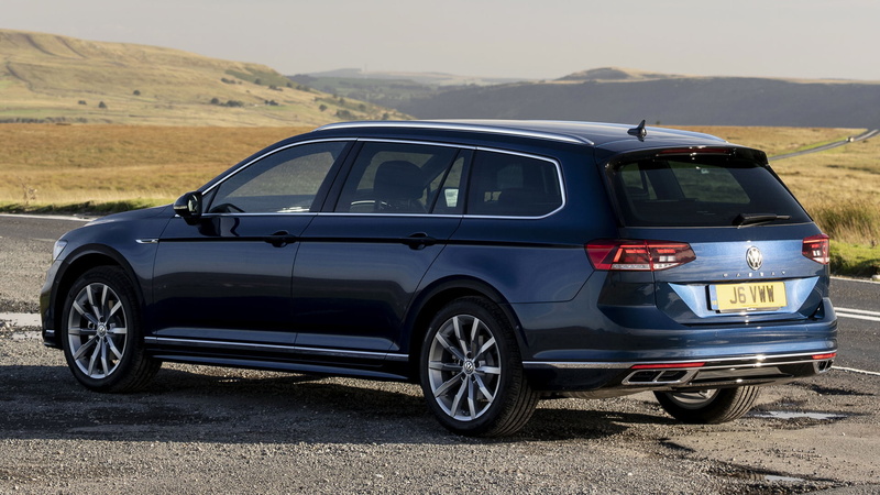 Station Wagon, Car, Volkswagen, Volkswagen Passat Estate R-Line, 1080P, Black Car, Mid-Size Car