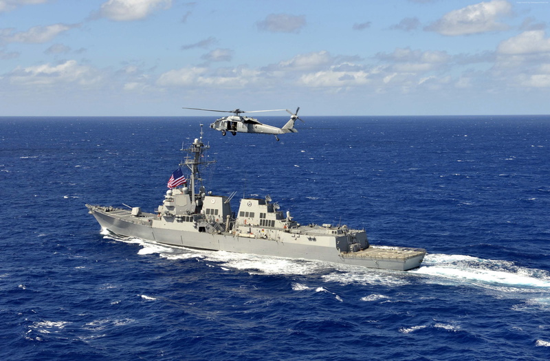 Arleigh Burke-class, guided-missile destroyer, USA Navy, USS William P. Lawrence, DDG-110, 4K