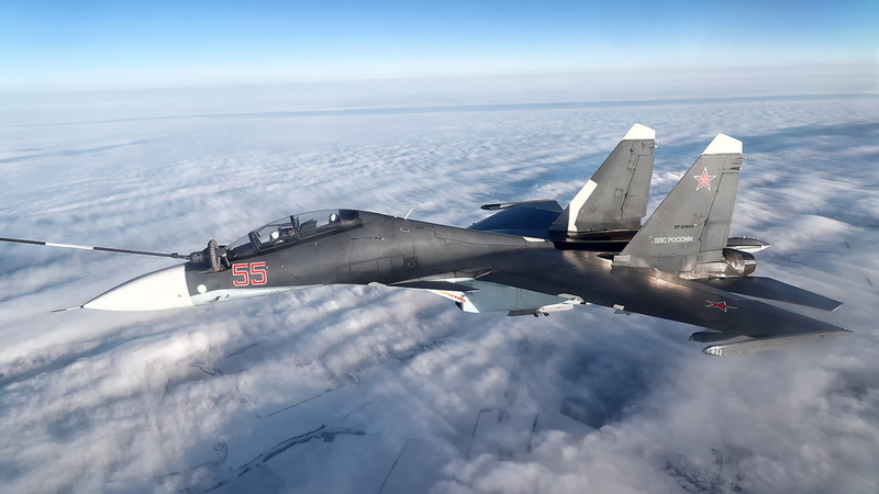 1080P, Russian double multi-purpose fighter, Sukhoi, the 4+generation, air refueling, The Russian air force, Su-30CM