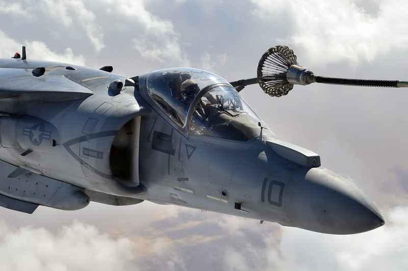 1080P, Jet Fighter, Aircraft, Jet Fighters, Warplane, McDonnell Douglas AV-8B Harrier II, Refueling