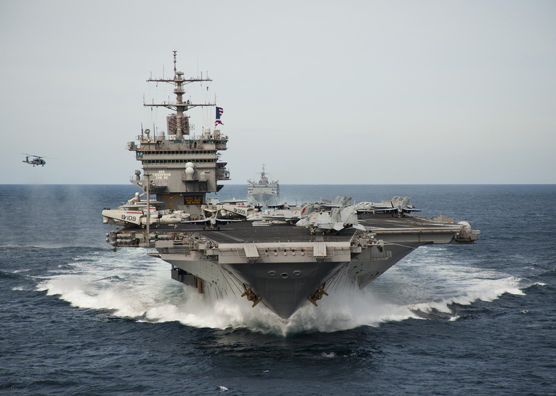 conflict, mode of transportation, horizon over water, power, motion, military, gun, nautical Vessel, destroyer, aggression, nature, USS Enterprise, marines