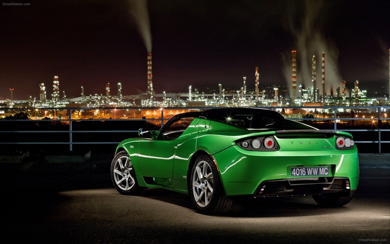 land vehicle, sports, transportation, sports car, Tesla Motors, architecture, car, luxury, city, wealth, nightlife, 1080P, outdoors, fuel and power generation