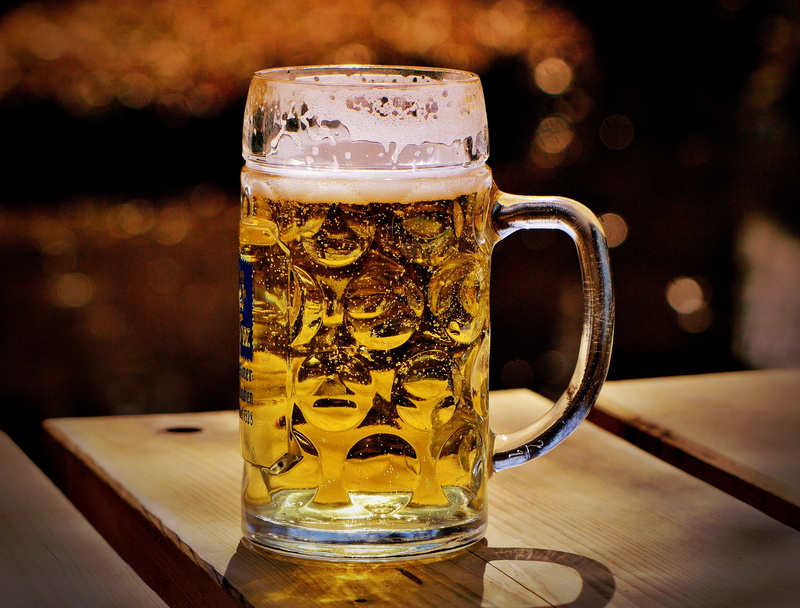 table, beer mug, full, beer glass, still life, household equipment, mug, munich, no people, beer garden, glass, lager, bavaria, frothy drink, beer, indoors