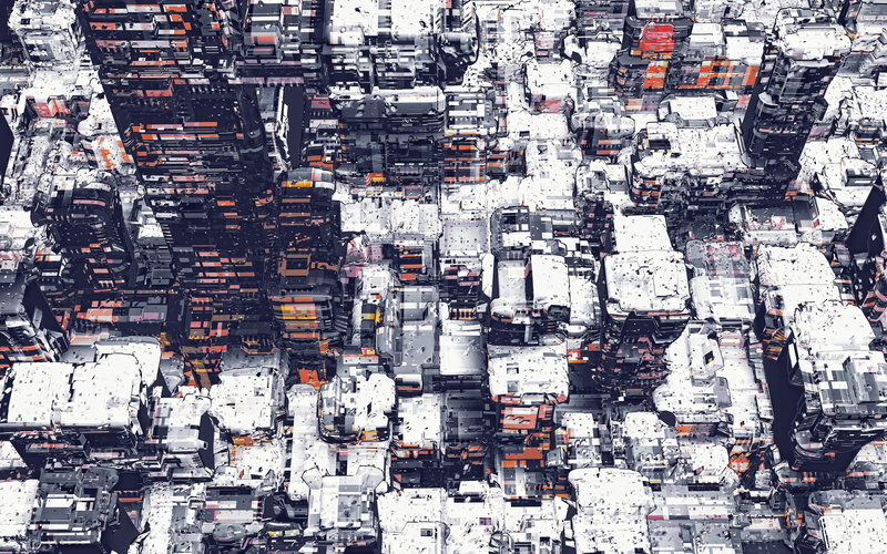 cityscape, vector, no people, dirty, snow, travel destinations, 2K, backgrounds, Atelier Olschinsky, high, urban Scene, abstract, digital art, aerial view