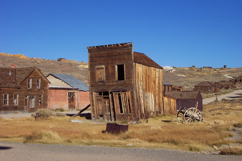 buildings, hotel, state parks, outdoors, no people, bodie, park, built structure, california, old, rural scene, clear sky, architecture, decline, building
