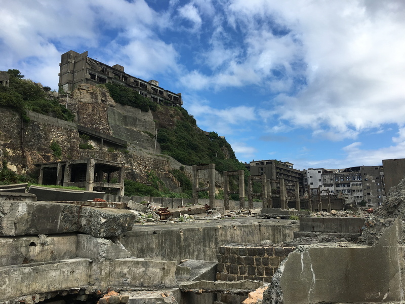 cloud - sky, archaeology, outdoors, heritage, nagasaki, building, the past, building exterior, built structure, travel, ancient, ruin, day, no people, old ruin