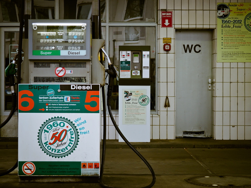 sign, script, fuel pump, architecture, day, petrol, refuel, no people, information sign, western script, retro, tank, city, 4K, warning sign, poster, transportation