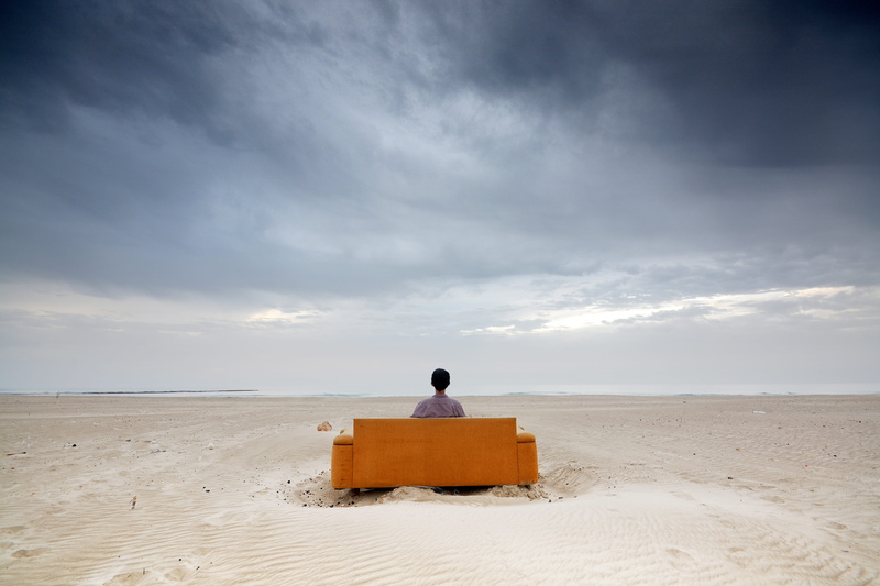 nowhere, self, moody, outdoors, contemplation, men, furniture, beach, alone, sunset, view, nature, yellow, contrast, cloud, sitting, business, lonly, land