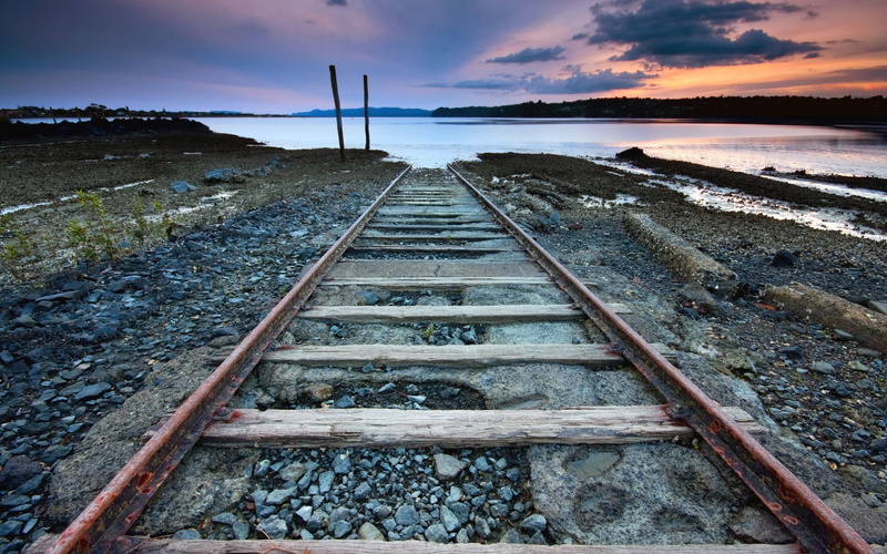 photography, road, abstract, art, Nowhere, Rail, hd, nature, 720P, lost