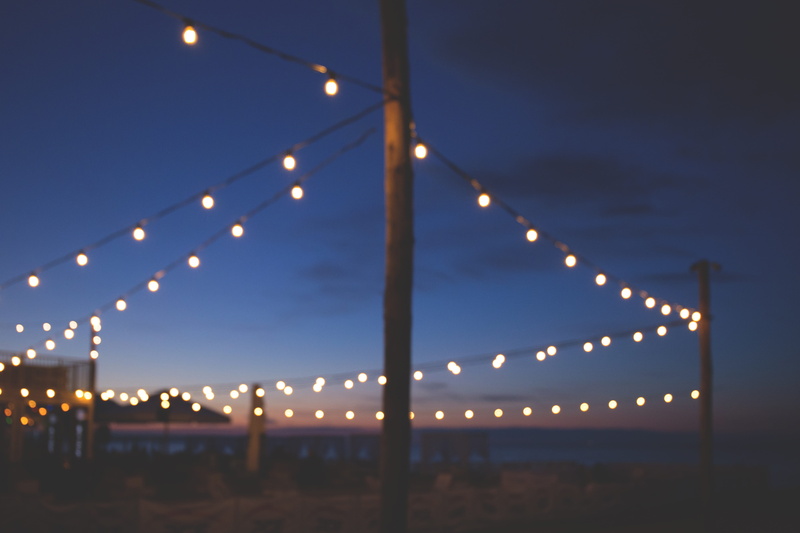 blue, light, bulbs, architecture, built structure, cityscape, bokeh, city, dusk, celebration, decoration, light - natural phenomenon, illuminated, 5K
