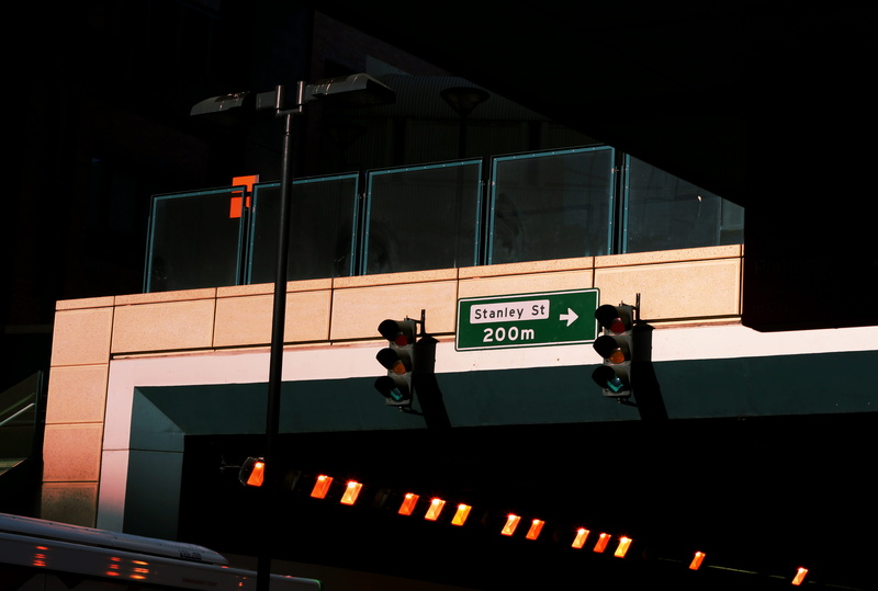 stanley, street photo, building exterior, text, low angle view, mater hill, window, arvo, street, terminal, night, public transportation, woolloongabba