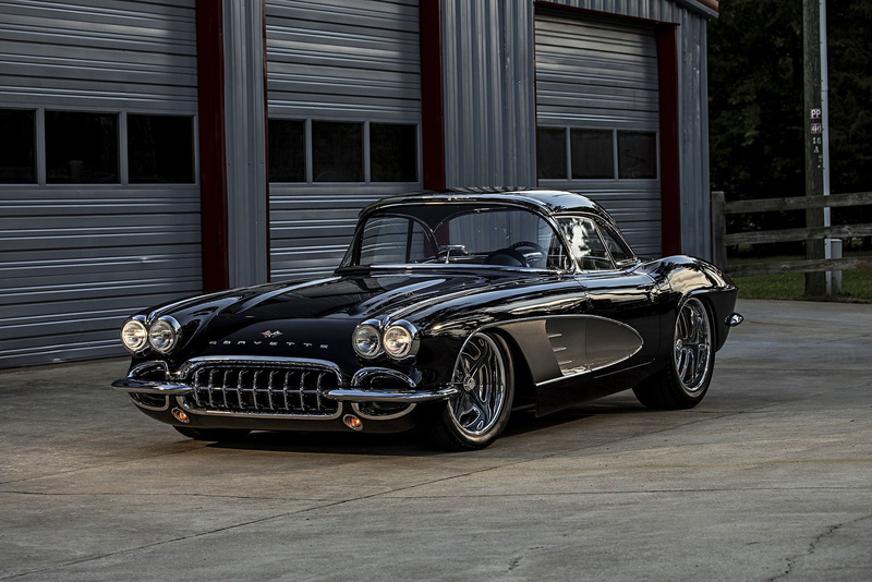 car, auto, hotrod, 1080P, custom, vehicle, streetrod, corvette, 1961, chevrolet, rod, automobile, hot