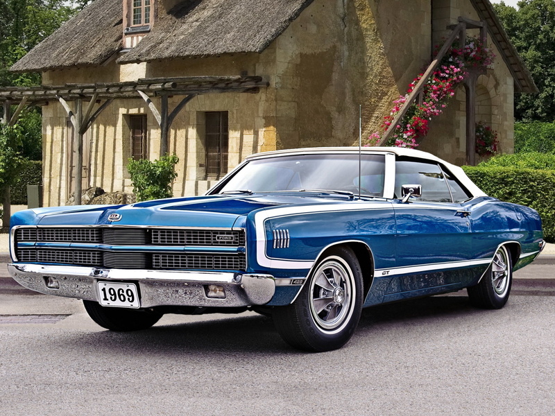 500, muscle, 1969, g t, ford, galaxie, convertible, 429, x l, classic, 1080P