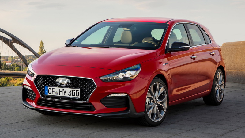 Hatchback, Red Car, 1080P, Small-Sized Car, Car, Hyundai i30, Hyundai i30 N Line, Hyundai
