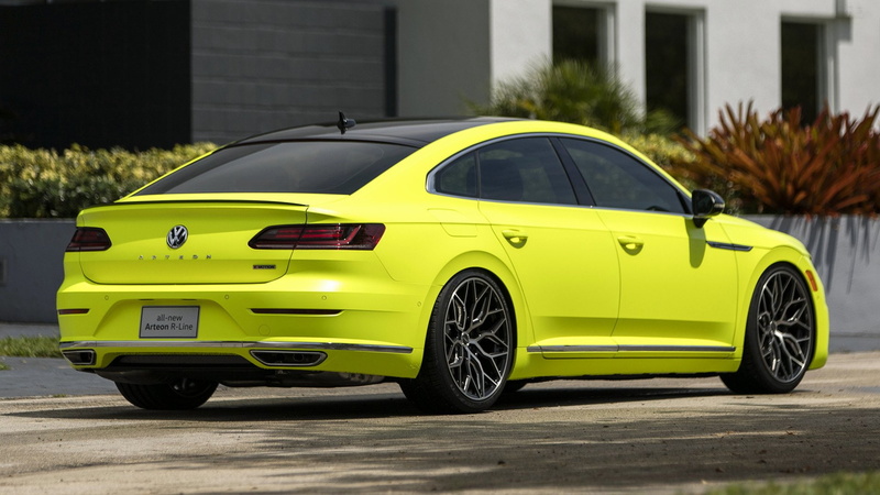 Compact Car, Luxury Car, Volkswagen, 1080P, Volkswagen Arteon R-Line, Yellow Car, Fastback, Car