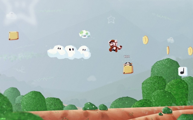 people, Mario Bros., close-up, Super Mario, nature, digital composite, environment, mario, variation, day, leisure activity, screenshot, 720P, super, plant