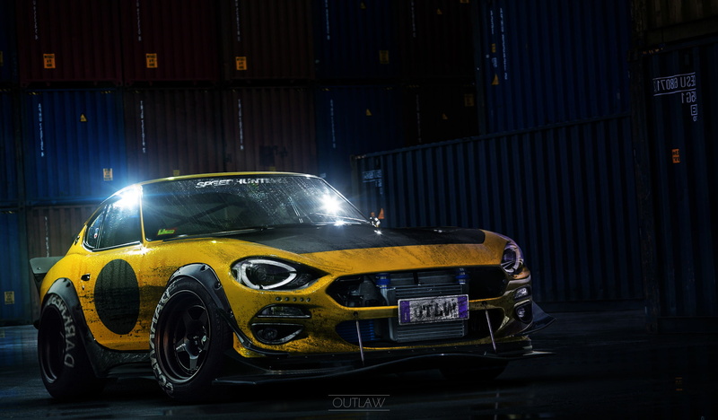 1080P, Yellow Cars, Ned Souris, Nissan, car, night