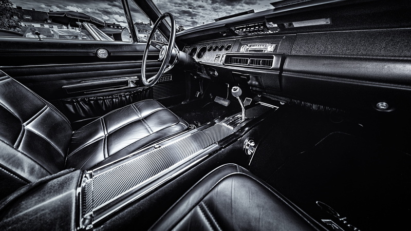 auto, retro styled, motor vehicle, mode of transportation, day, 2K, classic, automobile, indoors, transportation, grayscale, land vehicle, vehicle, vintage car