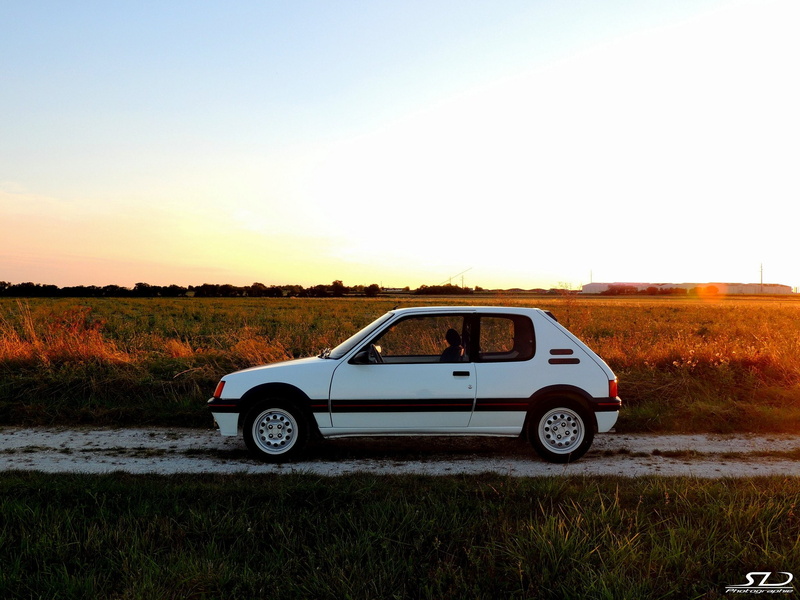 1080P, peugeot, cars, coupe, blanc, french, 205, white, gti