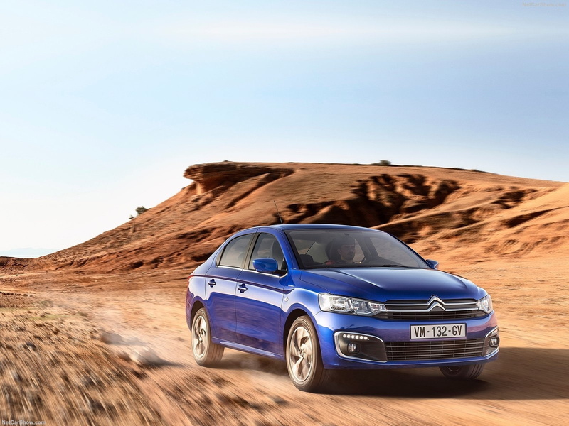 2017, cars, citroen, 720P, french, sedan, blue, c-elysee