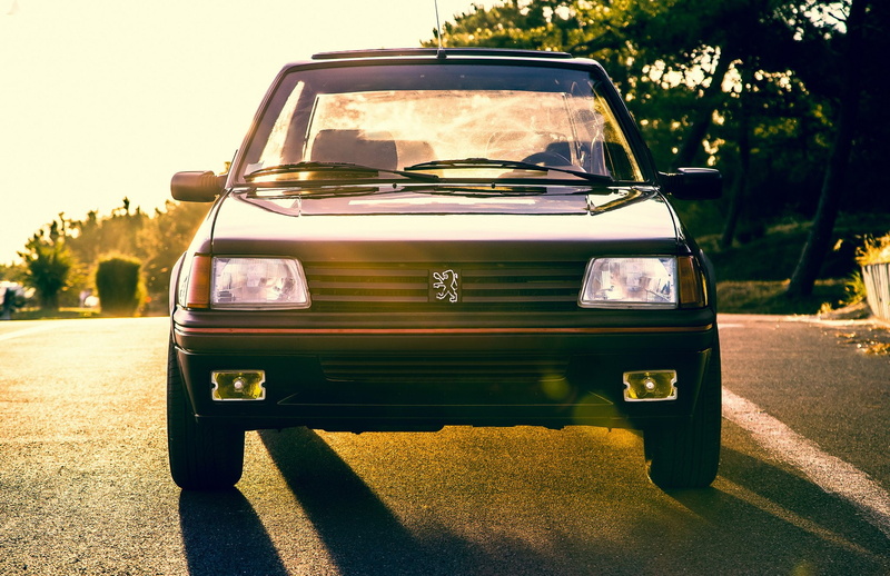 coupe, cars, french, 205, black, gti, 1080P, peugeot