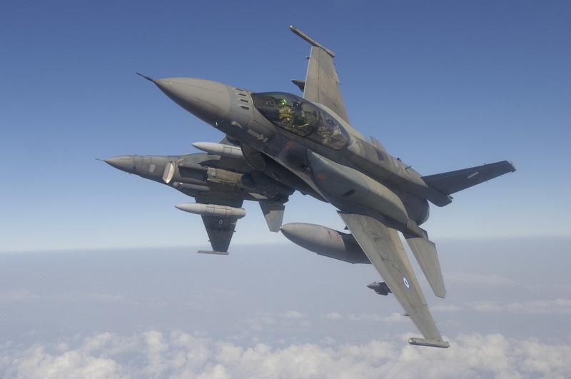 jets, military Airplane, air, bomber Plane, Greek, gray, day, F-16, outdoors, army, flying, aerospace Industry, transportation, war, air Vehicle, mode of transportation
