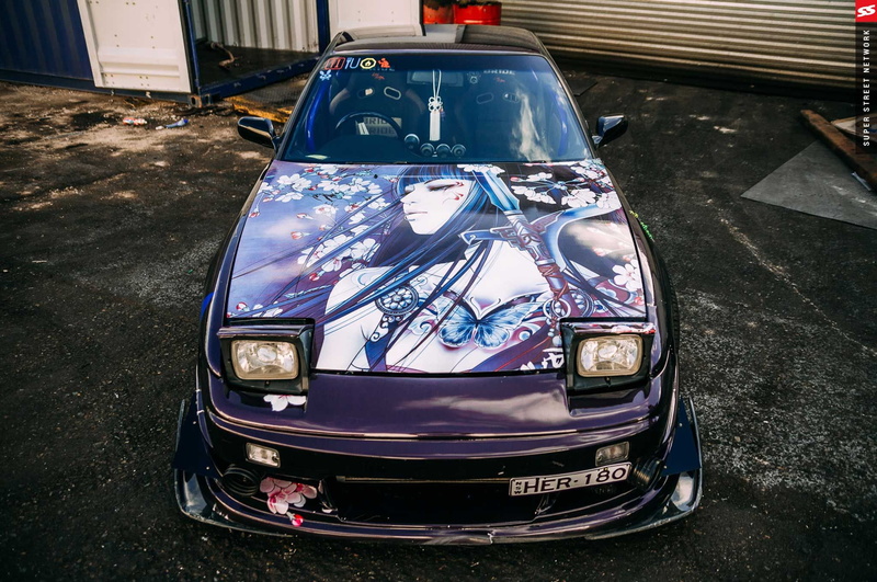 Itasha, 1994, 180SX, front, 1080P, Nissan