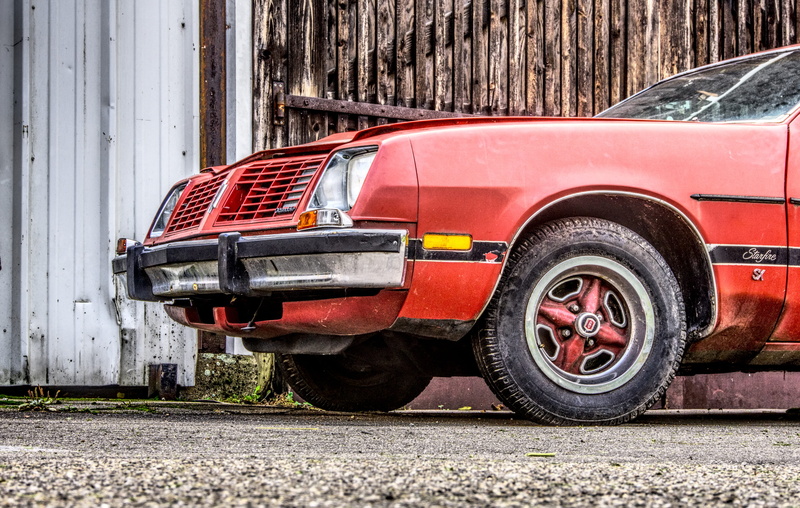 hdr, road, transportation, pkw, run-down, contrast, old car, old, mode of transportation, stationary, abandoned, historically, broken, tire, parking, classic