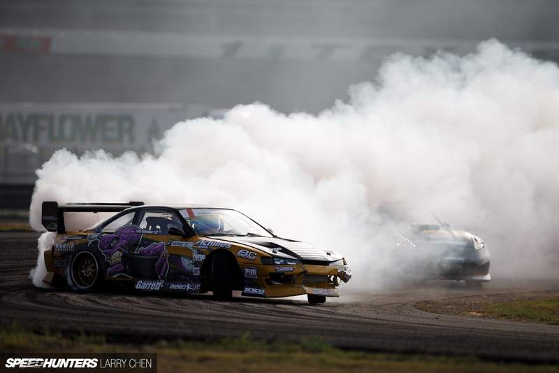 car, cars, smoke, 1080P, drift, purple, nissan, yellow, hd