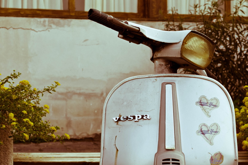 tree, mode of transportation, white, mailbox, vintage, 4K, nature, plant, city, moped, representation, text, non-western script, close-up, oldschool, communication