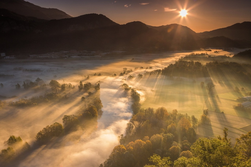 1080P, anime, 1920x1280 px, hd, px, naruto, sunrise, sun, art, nature, x, Landscape