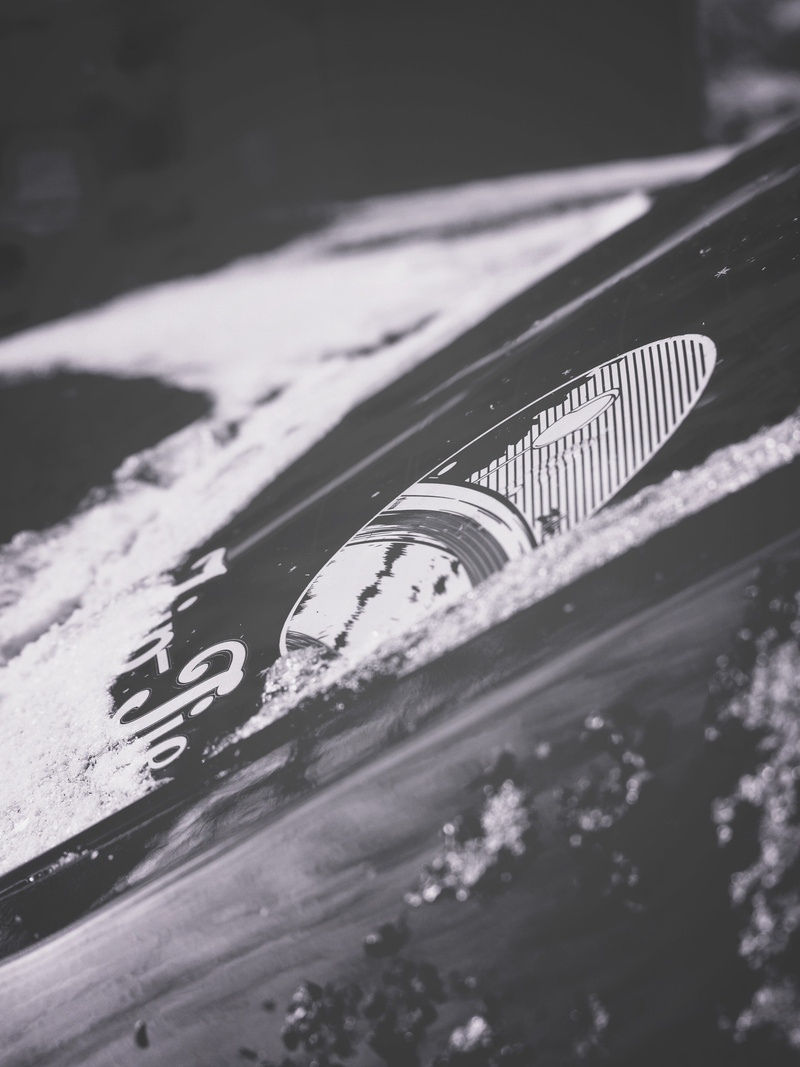 monochrome, focus on foreground, nature, instrument of measurement, winter, selective focus, vehicle, communication, car, BMW E34, snow, no people, metal